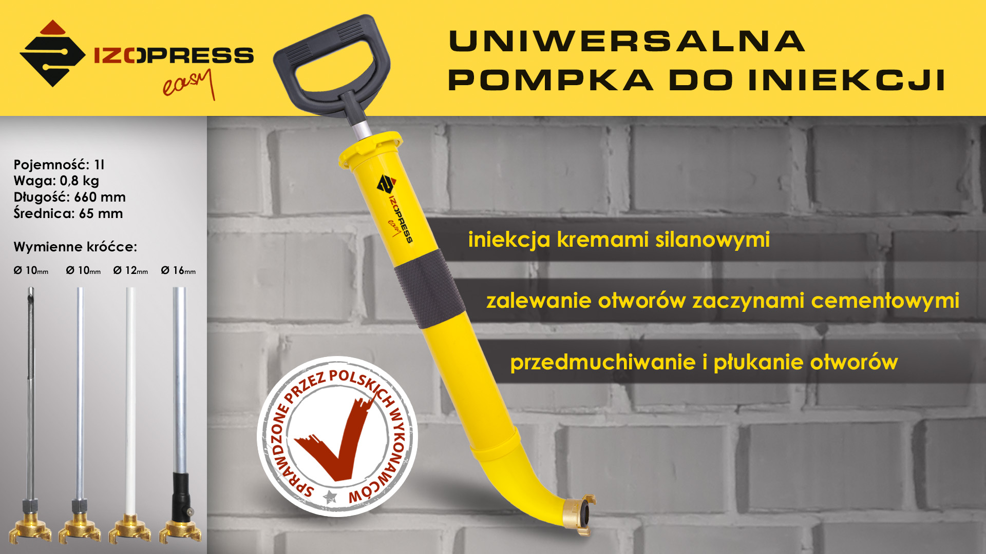 pompka ręczna izopress do iniekcji